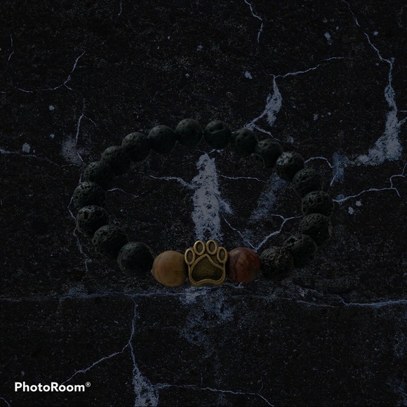Brown and Black Stone Bracelet - Picture 2 of 3